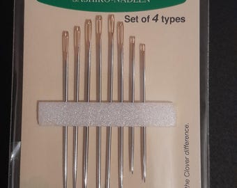 Clover Sashiko Needles – Japanese Embroidery, Set of 8