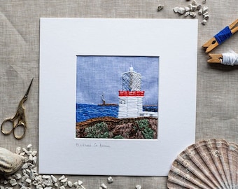 Ireland "Blackhead" Lighthouse embroidery kit | Irish Lighthouses