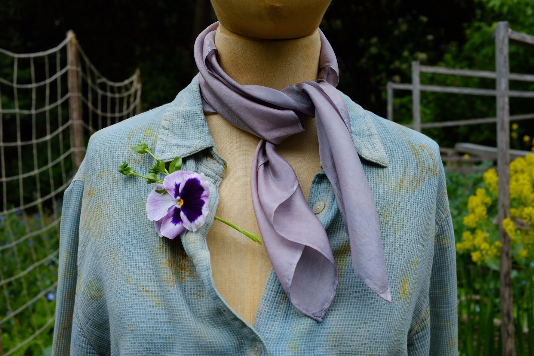 Logwood Natural Dye Kit for 0.45lb Fabric, Violet Purple Color, Natural Dye,  Fabric Dye, Tie Dye, Mordant, Diy, Plant, Batic, Botanical, 09 