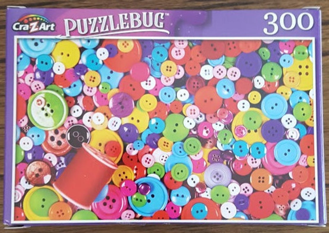Jigsaw Puzzle Buttons and Thread Puzzle 300 Pieces Puzzle Etsy