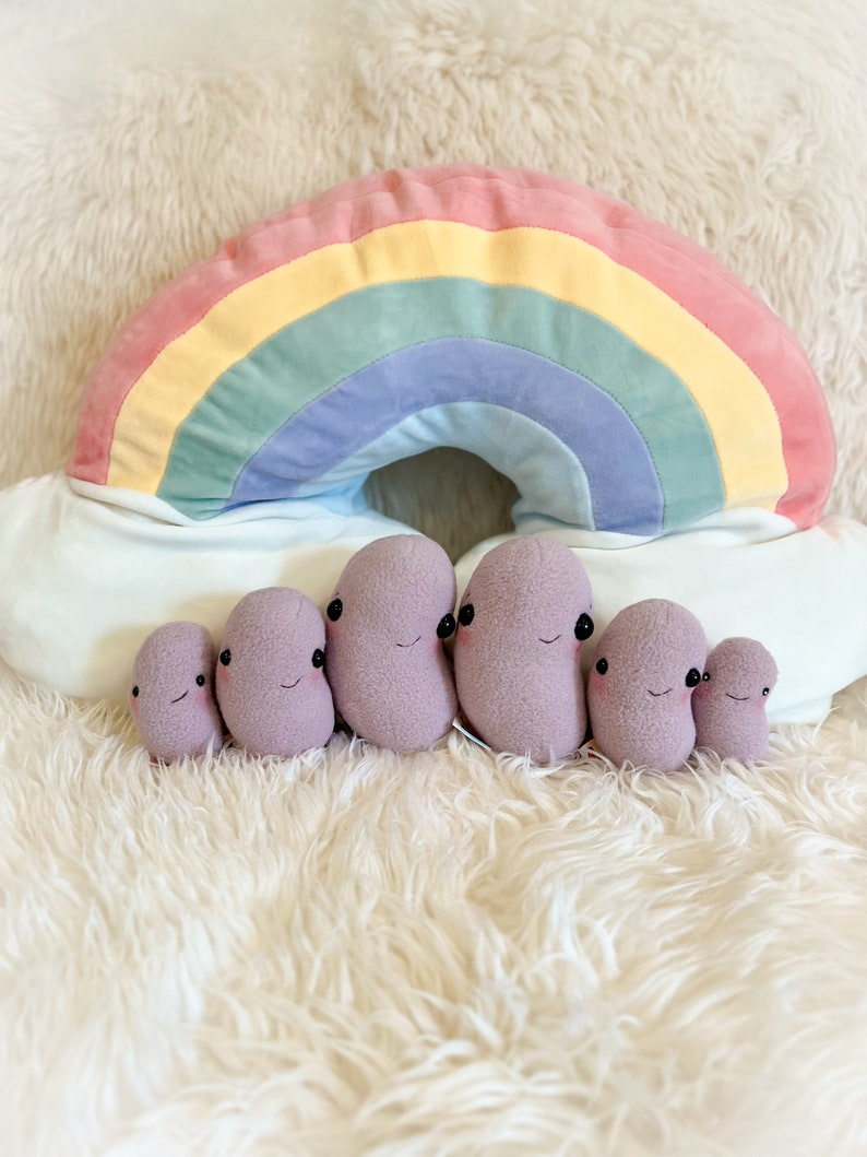 BeanTown Buddies, jelly bean plush, plush bean, plush jelly bean, new baby bean, tiny bean, little bean, mommy to bean, kawaii bean, beans image 2