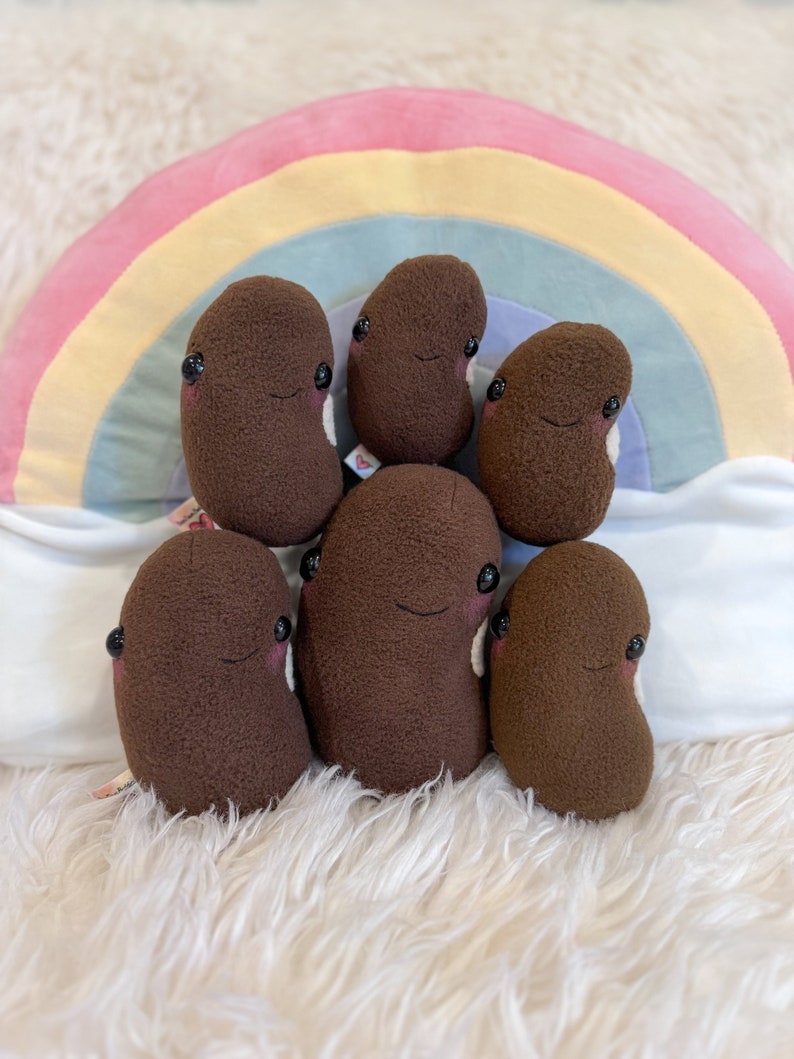 BeanTown Buddies, baby bean, tiny bean, little bean, new baby bean, jelly bean plush, kidney bean, plush bean, fagiolo, gender reveal, beans image 3