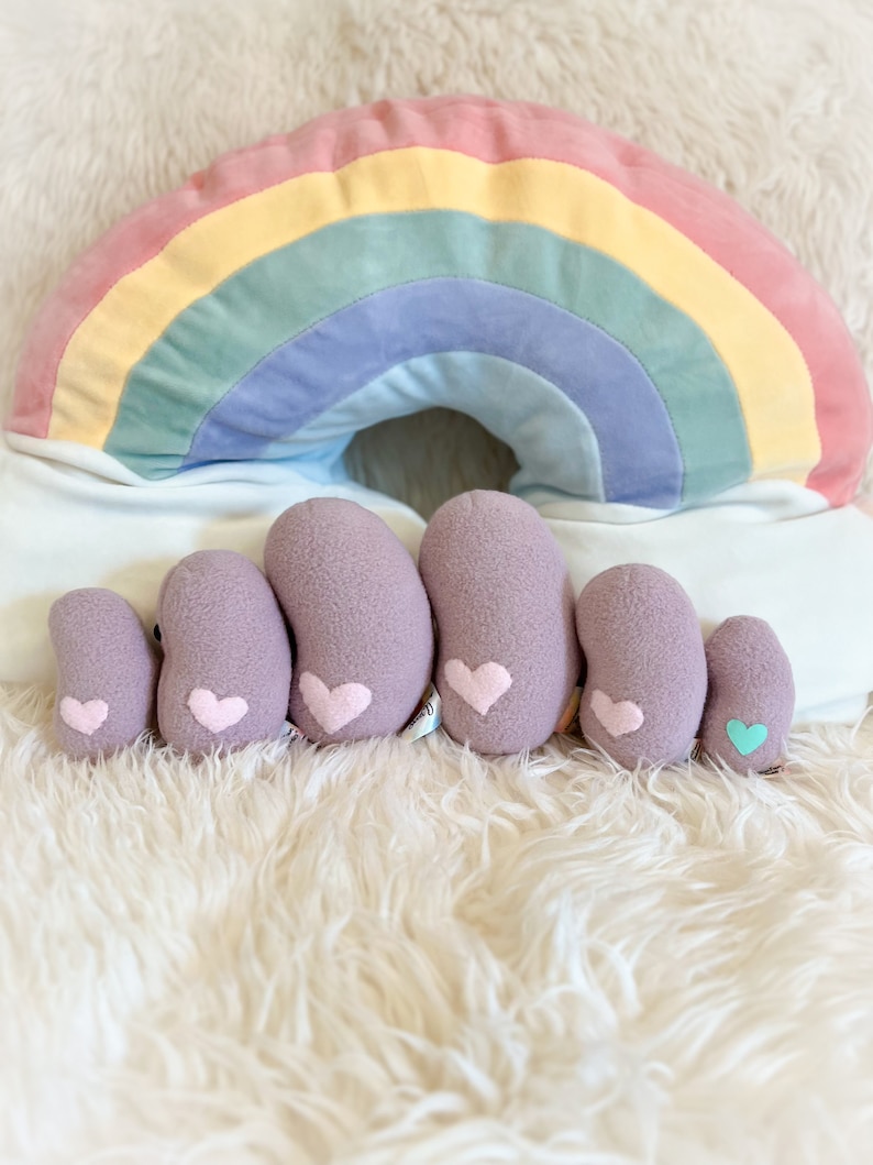 BeanTown Buddies, jelly bean plush, plush bean, plush jelly bean, new baby bean, tiny bean, little bean, mommy to bean, kawaii bean, beans image 3