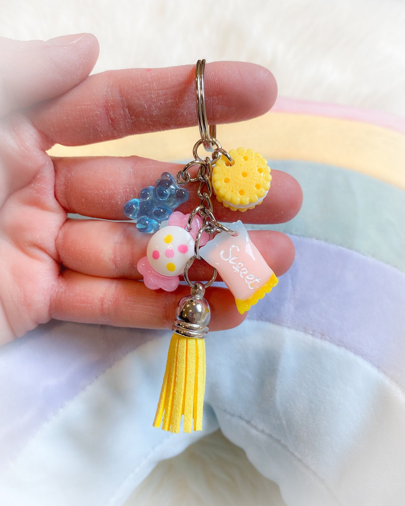 Kawaii keychain pastel keychain kawaii candy keychain Etsy