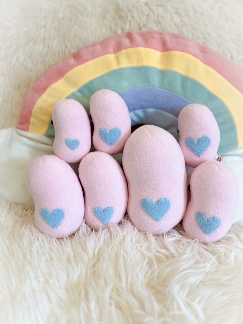 BeanTown Buddies, baby bean, jelly bean plushie, little bean, tiny bean, bean plush, plush bean, fagiolo, welcome baby, beans first, baby image 3