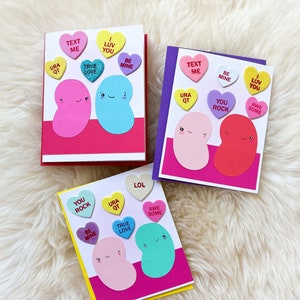 BeanTown Buddies, bean card, anniversary card, jelly beans, love card, true love card, silly cards, funny cards, blank cards, kawaii, beans image 2