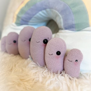 BeanTown Buddies, jelly bean plush, plush bean, plush jelly bean, new baby bean, tiny bean, little bean, mommy to bean, kawaii bean, beans image 4