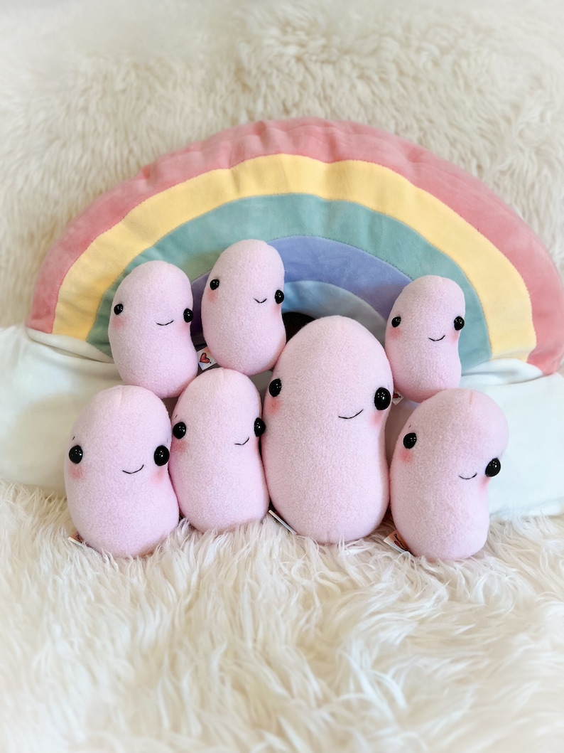 BeanTown Buddies, baby bean, jelly bean plushie, little bean, tiny bean, bean plush, plush bean, fagiolo, welcome baby, beans first, baby image 1