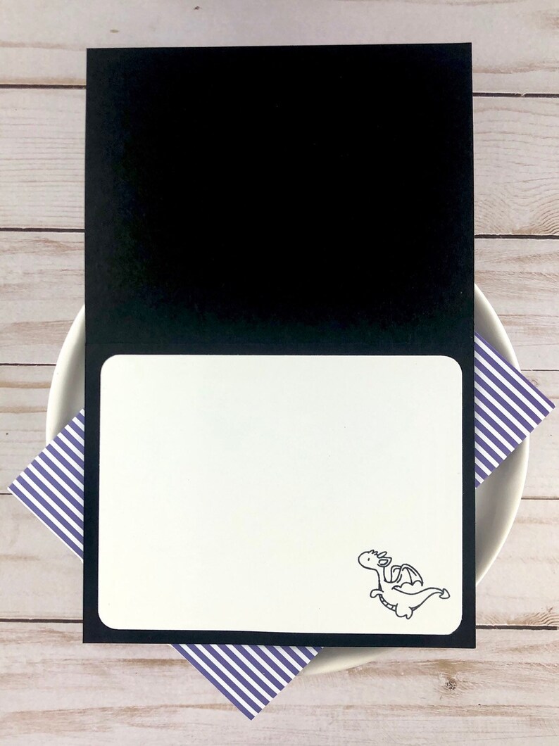 Handmade card Dragon smiles