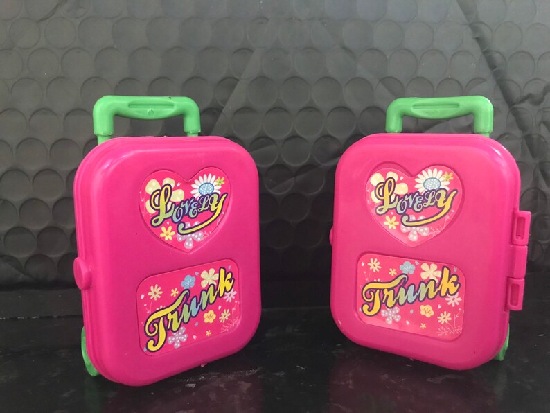 Juego de 2 maletas de muñeca: adecuadas para barbie equipaje | Etsy España