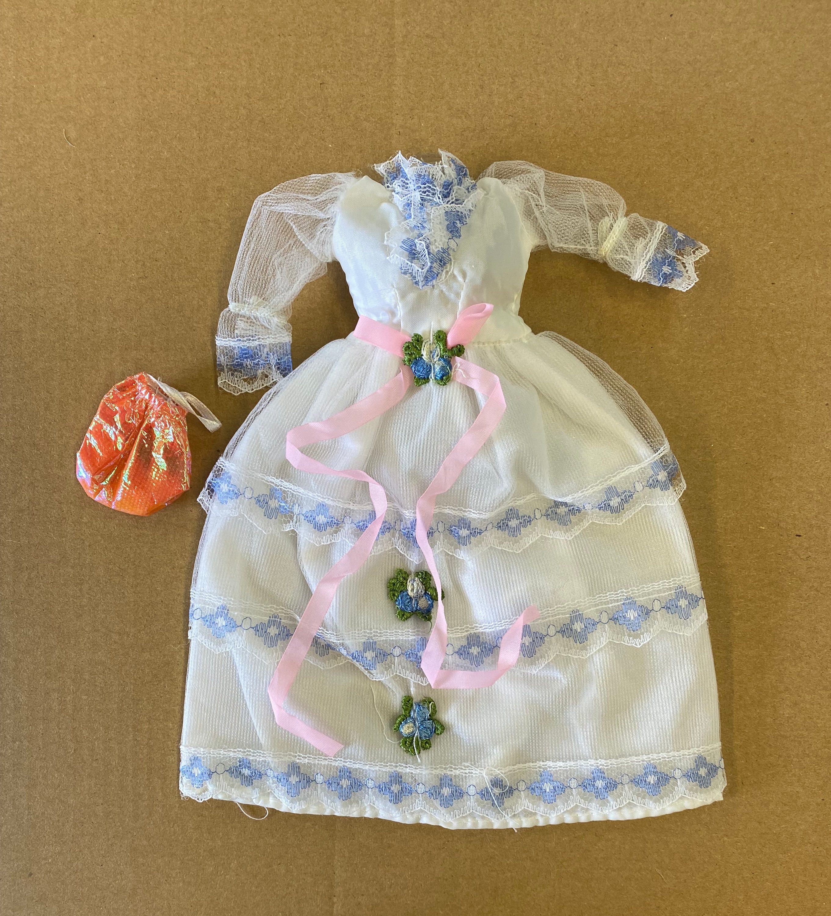 blue and white barbie dress Barbie x Unique Vintage Blue & White Suburban Shopper Sundress main image 1