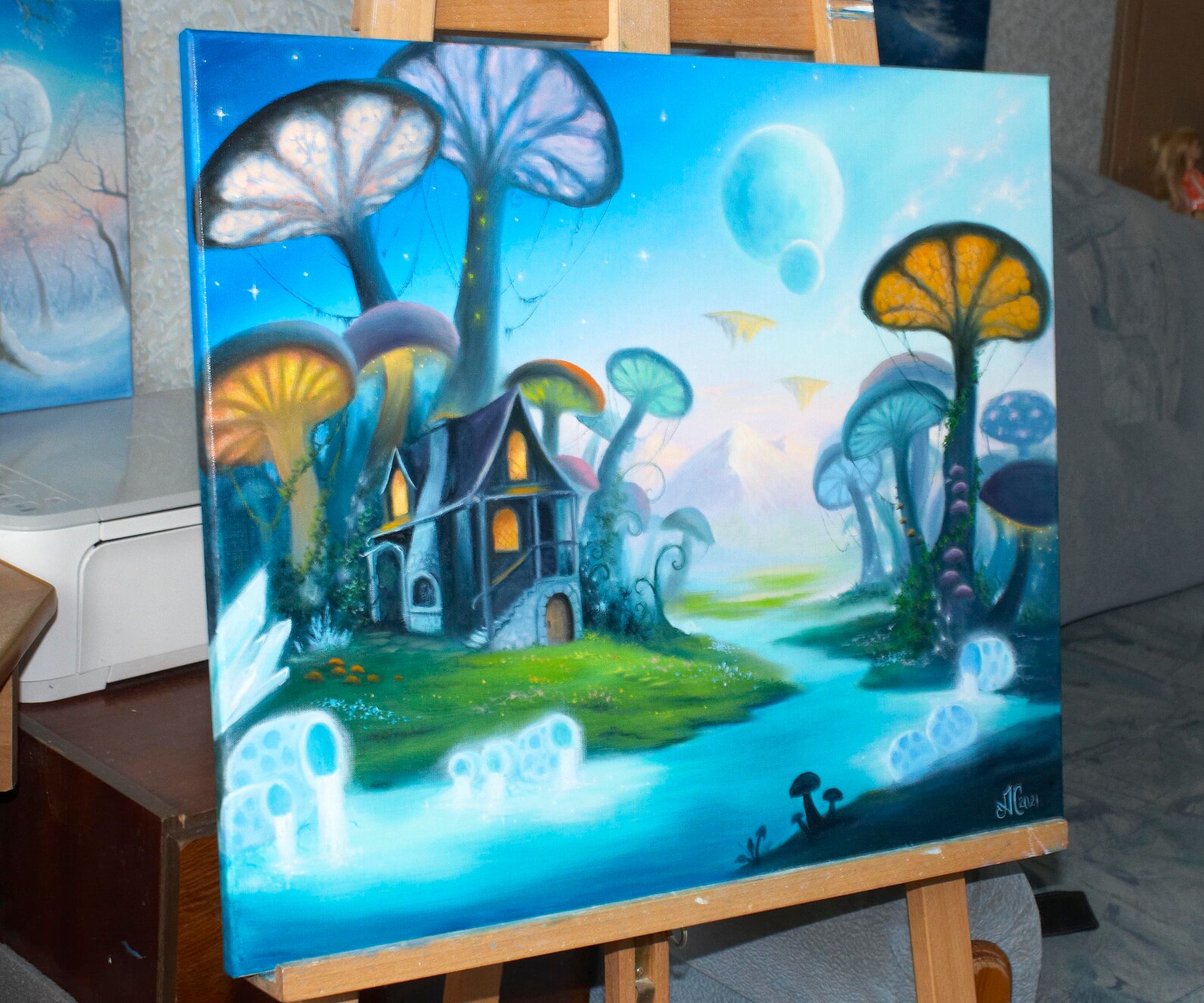 Fantasy original oil painting on canvas world of warcraft Etsy