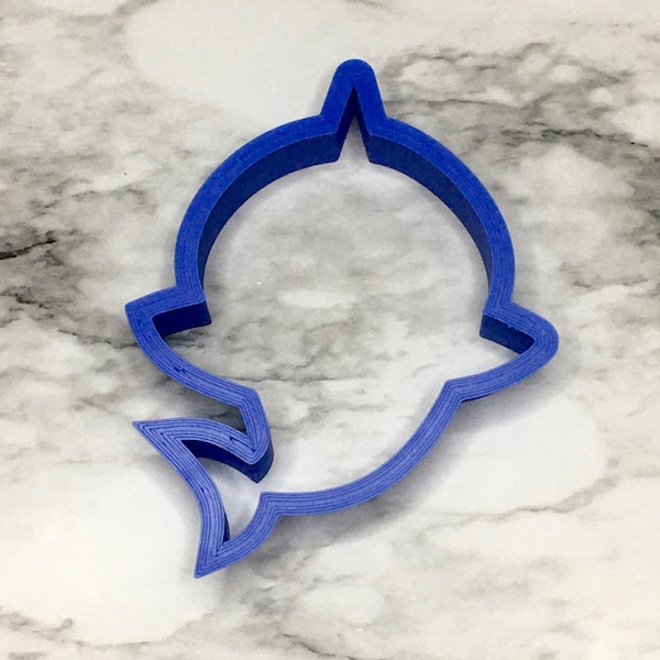 Baby Shark Cookie Cutter | Baby Shark Cutter | Sturdy Cookie Cutter | 4in cookie cutter 3 in cookie cutter