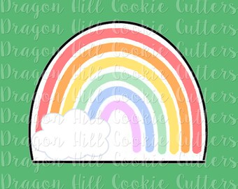 Boho Rainbow Cookie Cutter | Rainbow Cookie Cutter | Sturdy Cookie Cutter