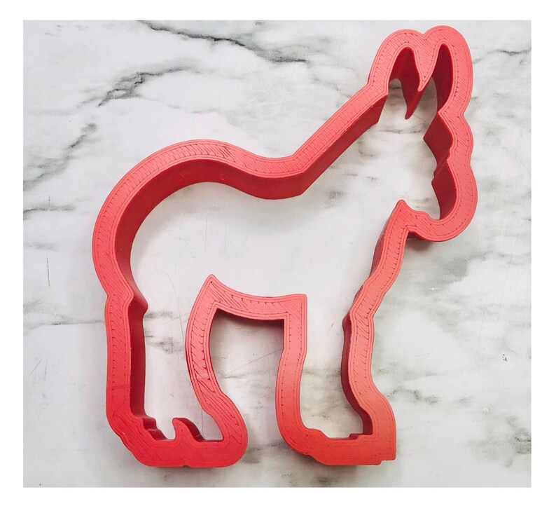 Donkey Cookie Cutter Piñata Cookie Cutter Farm Animal Cutter Sturdy Cookie Cutter image 1