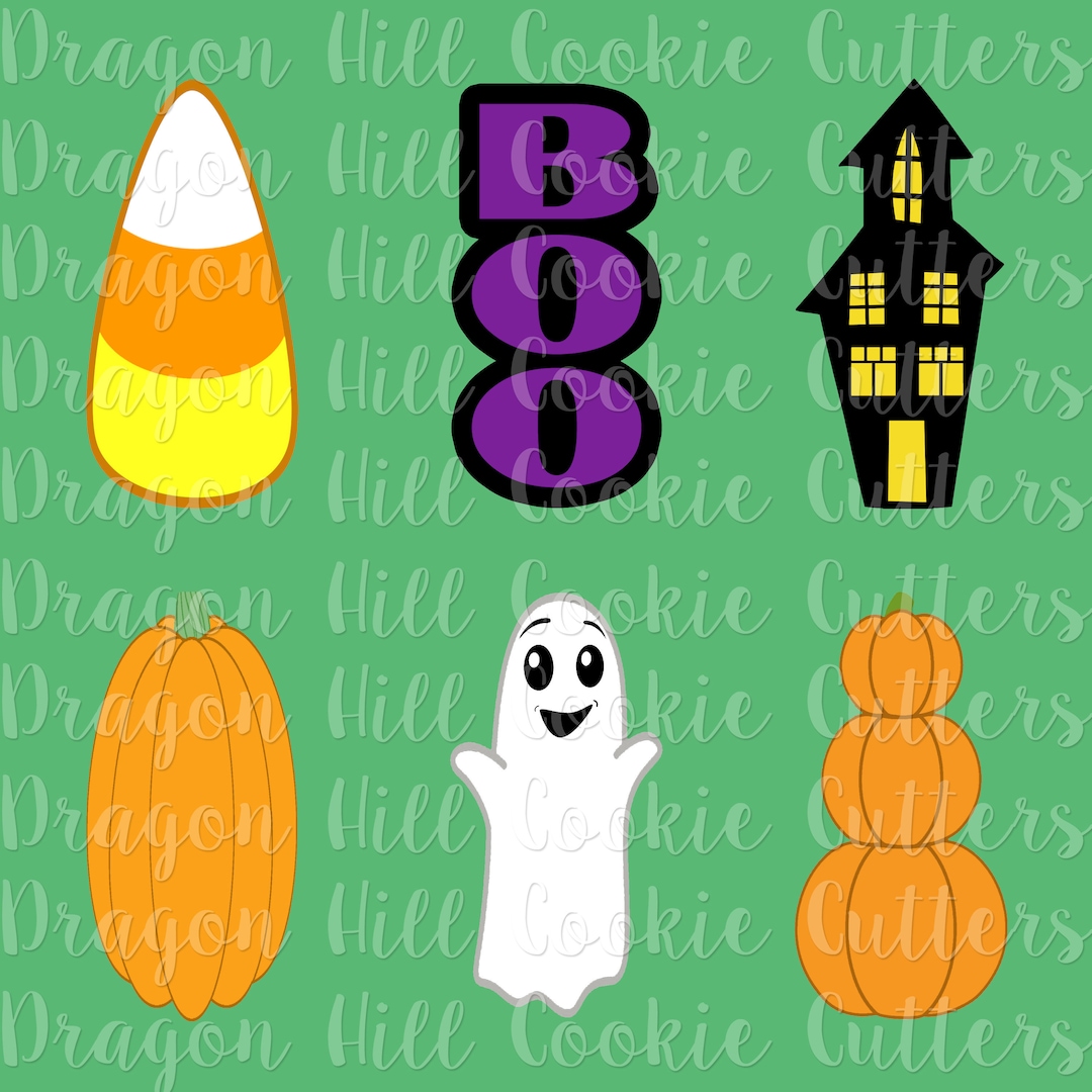 Halloween Cookie Cutter Set / Spooky Cookie Cutter / Sturdy Cookie Cutters / 2 x 4 pulgadas