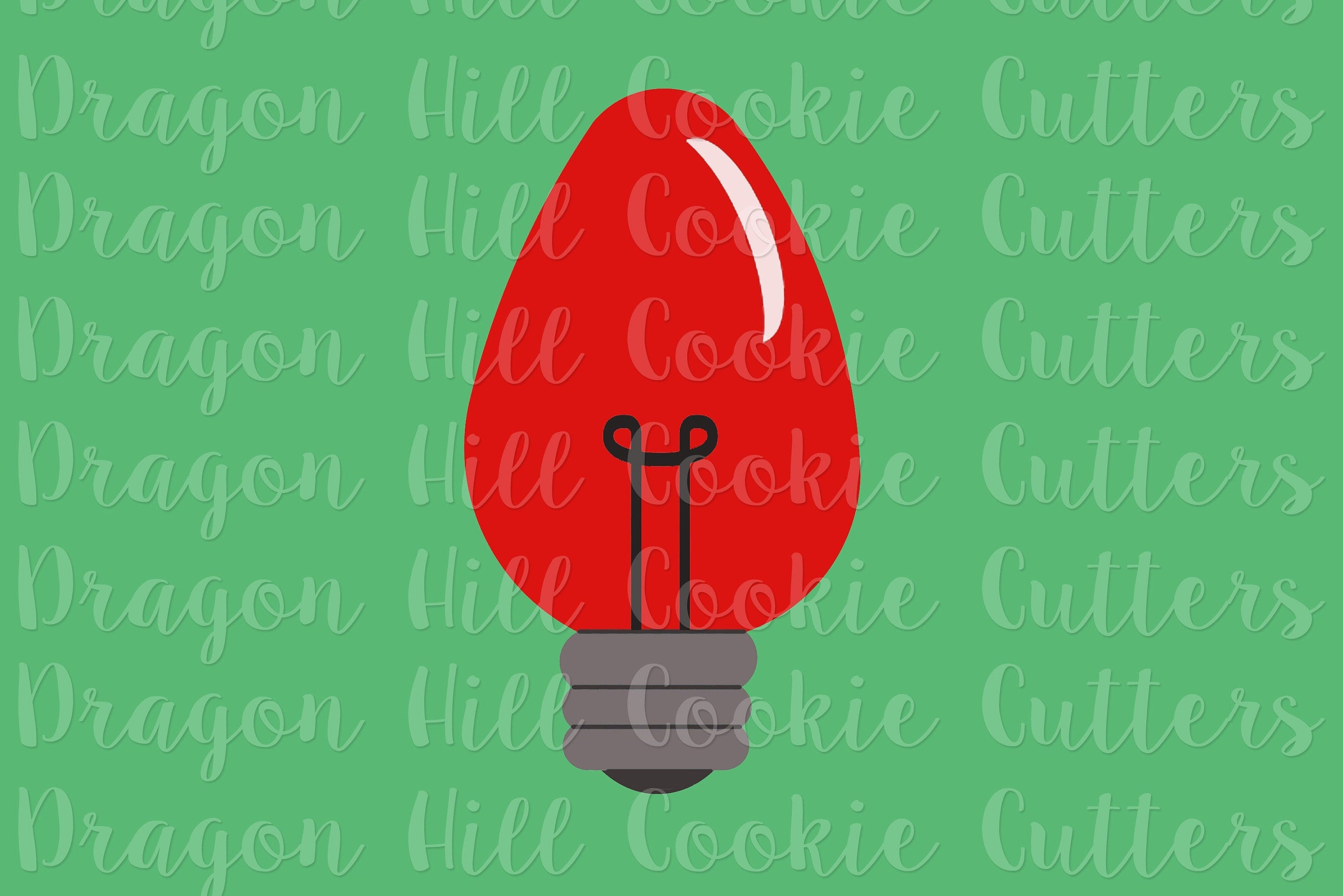 Christmas Light Cookie Cutter Christmas Cookie Cutter Holiday Cookie