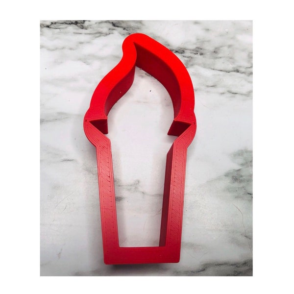 Torch Cookie Cutter | Flame Holiday Cookie Cutter | Sturdy Cookie Cutter