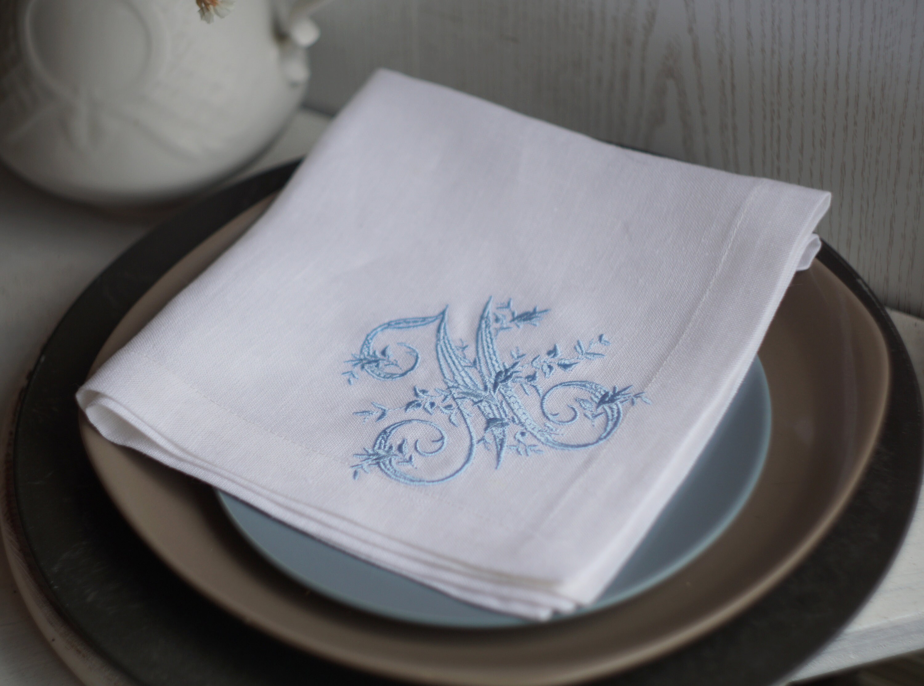 Personalized embroidered napkins birthday holiday monogrammed Etsy