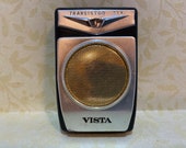 Vista Transistor Six Radio with leather case