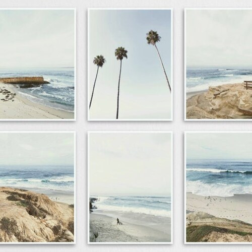 San Diego Print Set Mini Prints La Jolla Coronado Sunset Etsy