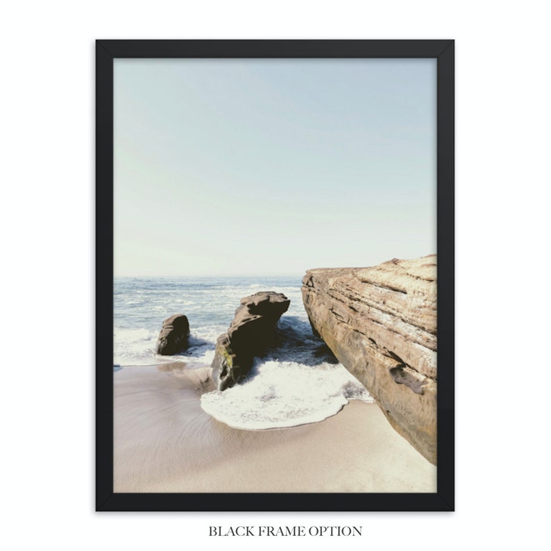 Set of 3 Beach Prints Beach Decor Ocean Wall Art Framed San Diego Art Printed in 8x10 12x16 12x18 16x20 18x24 in La Jolla California