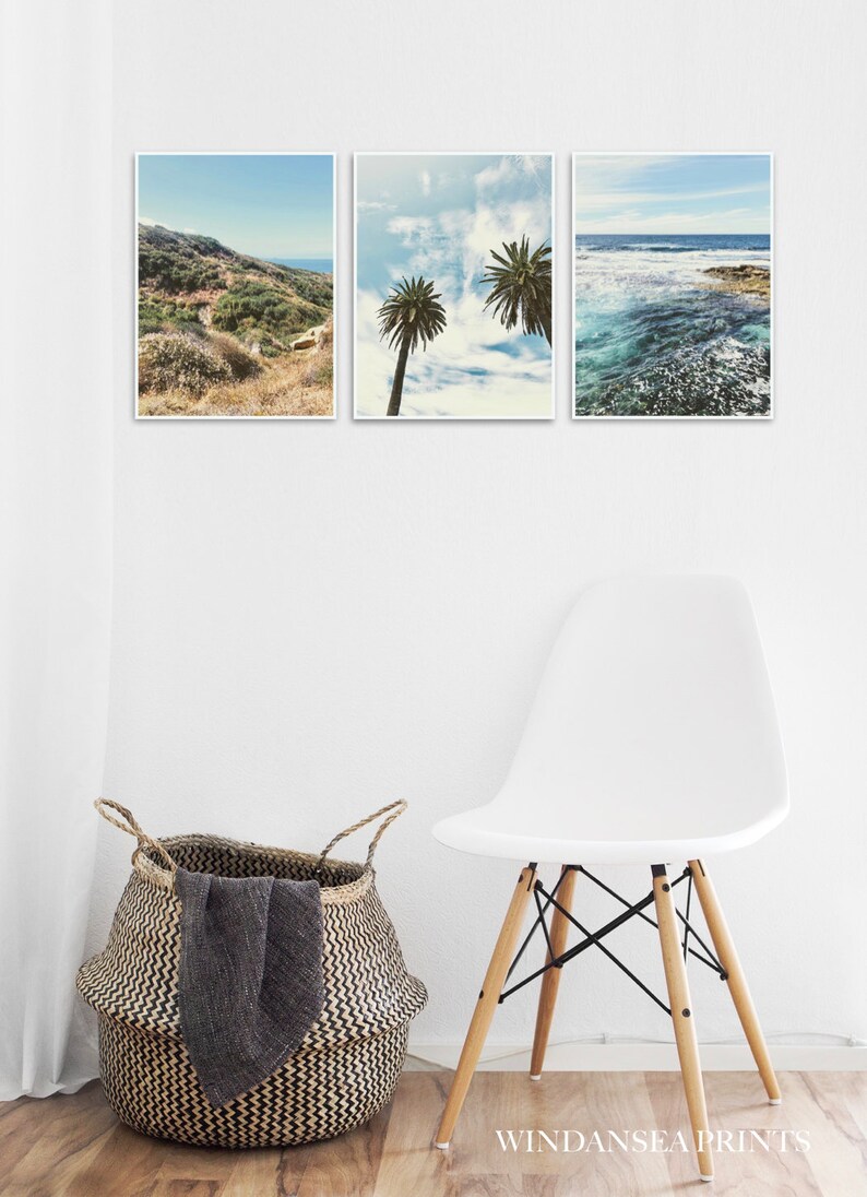 Set of 3 Beach Prints La Jolla California Beach Photos San Etsy