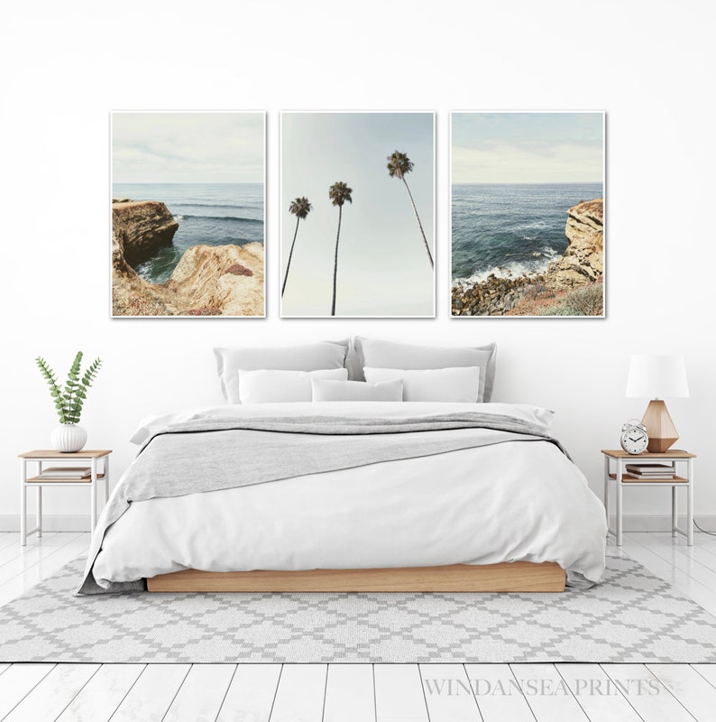 Set of 3 Beach Prints Framed San Diego Art Printed in 8x10 Etsy