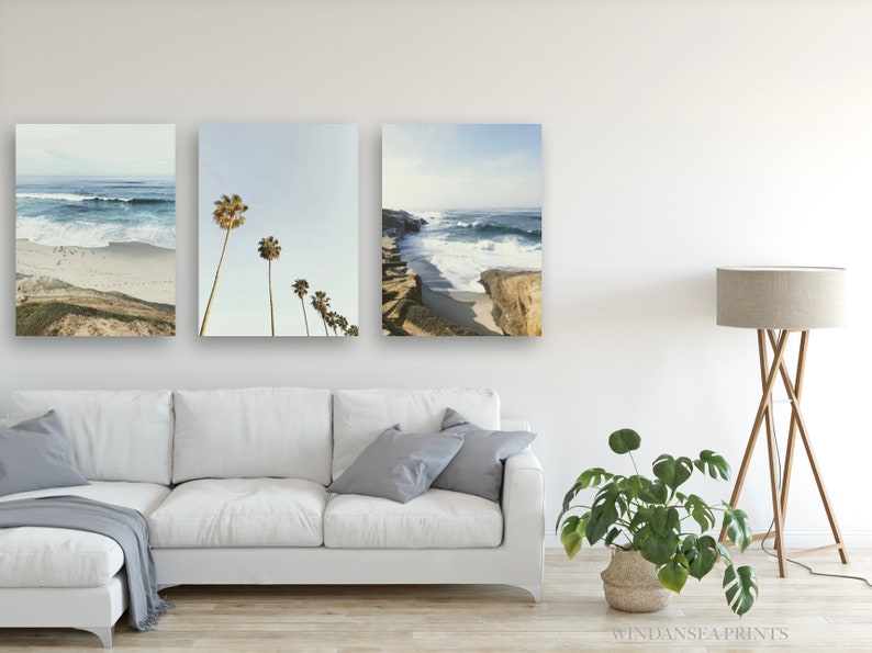 Set of 3 Beach Prints San Diego Art La Jolla California Etsy