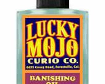 Genuine Lucky Mojo Banishing Oil, Sachet Powder, Incense Powder, and Bath Crystals Highly Scented and Handmade in Forestville, CA