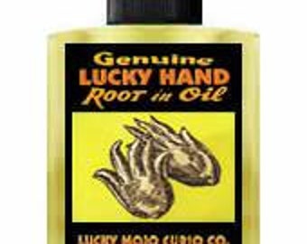 Genuine Lucky Mojo Lucky Hand Root Oil, Sachet Powder, Incense Powder, and Bath Crystals Highly Scented and Handmade in Forestville, CA