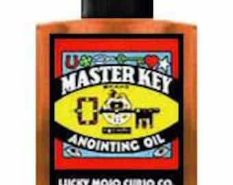 Aceite de llave maestra Lucky Mojo genuino, polvo en bolsitas, polvo de incienso y cristales de baño, altamente perfumados y hechos a mano en Forestville, CA.