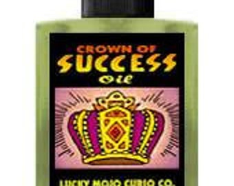 Genuine Lucky Mojo Crown of Success Oil, Sachet Powder, Incense Powder, and Bath Crystals Highly Scented and Handmade in Forestville, CA