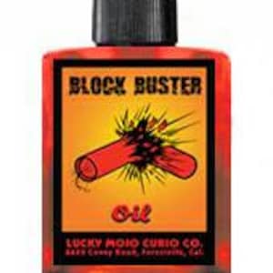 Genuine Lucky Mojo Block Buster Oil, Sachet Powder, Bath Crystals, or Incense Powder Highly Scented and Handmade in Forestville, CA
