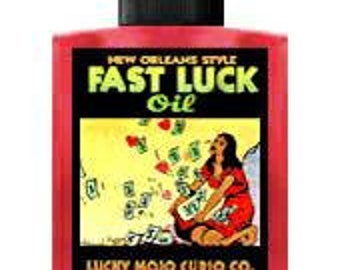 Genuine Lucky Mojo Fast Luck Oil, Sachet Powder, Bath Crystals, or Incense Powder Handmade in Forestville CA