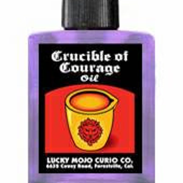 Genuine Lucky Mojo Crucible of Courage Oil, Sachet Powder, Incense Powder, and Bath Crystals Highly Scented and Handmade in Forestville, CA