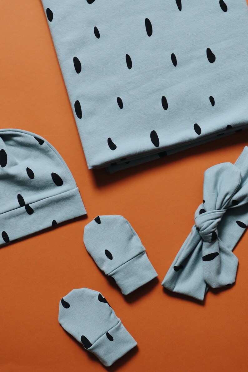 Gray Newborn Swaddle Set Boy Swaddle Blanket Bundle Swaddle Blanket