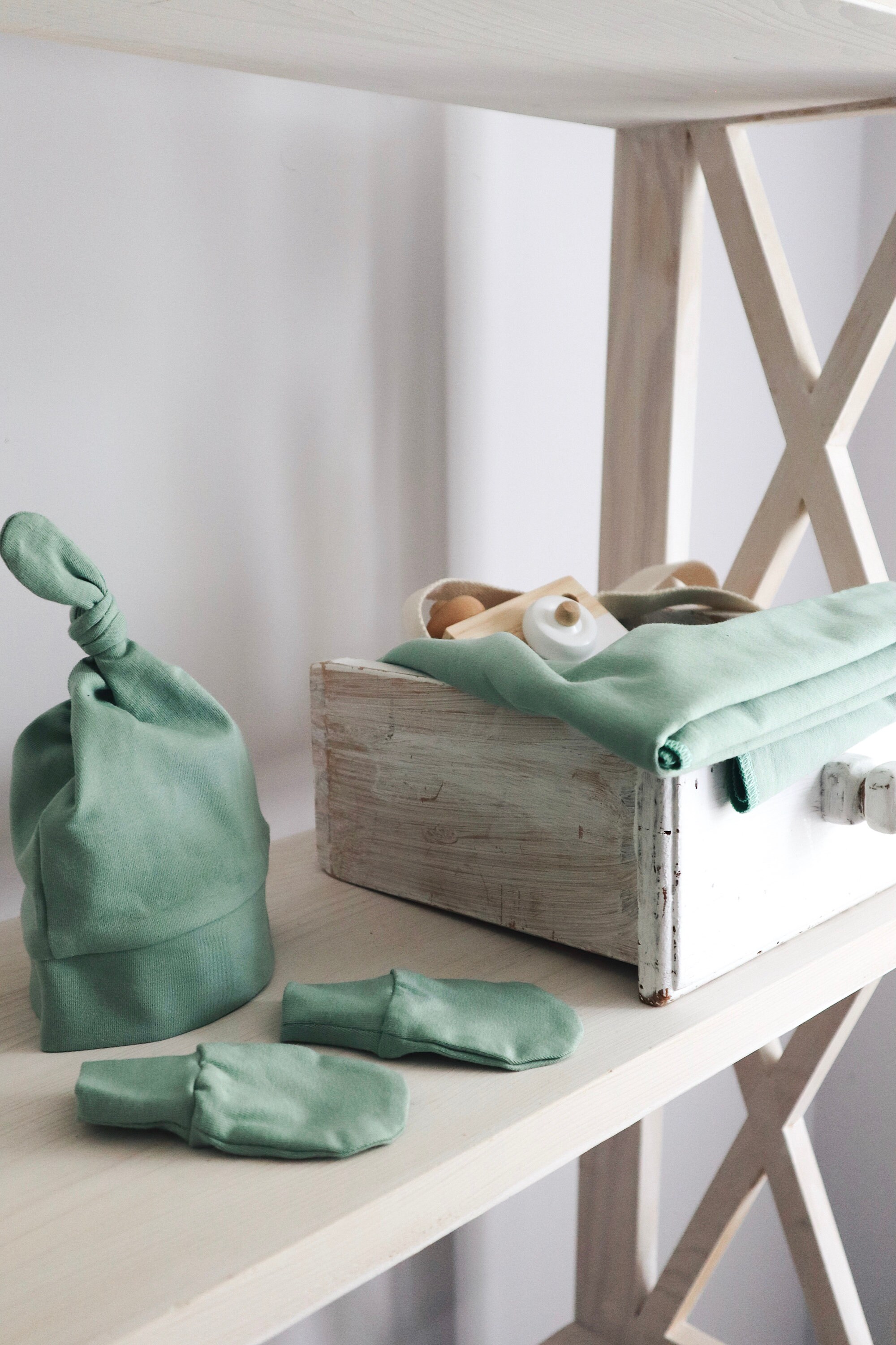 Olive Newborn Swaddle Set Olive Baby Set Olive Stretch Swaddle Baby