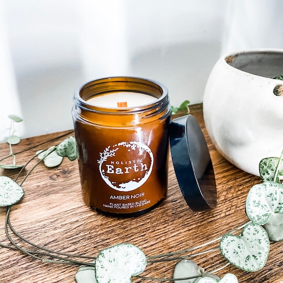Apothecary Scented Candle | Wooden Wick Candle | Valentines Gift