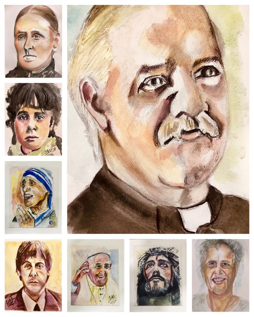 Portrait Paintings Etsy