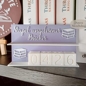 3D Lese-Challenge Tracker - Buchzähler Für Lesefortschritt