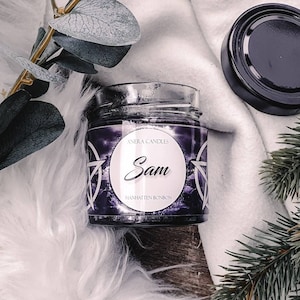 Sam candle | Bookish Candle | book candle | scented candle | Scented Candle | Bookcandle | supernatural Candle | Fantasy Candle |