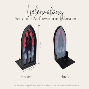 Booknook Fantasy Window City con luz en estilo gótico, decoración para estantería y rincón de lectura, impresión 3D, regalo para amantes de la lectura. imagen 5