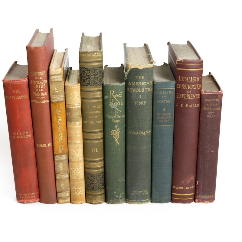 Vintage Book Collections For Sale Reference: Antique Book Collection
