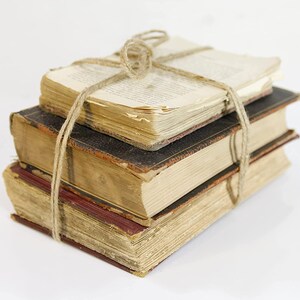 Books for Decoration - Neutral Vintage Ultra Distressed Set