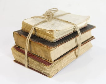 Books for Decoration - Neutral Vintage Ultra Distressed Set