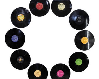 Lot of 10 12 Real Vinyl Records for Decor Wall Decoration Room and
