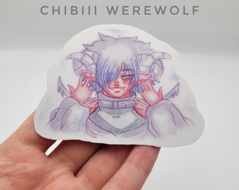 Pastel Anime Angel & Devil Vinyl Stickers