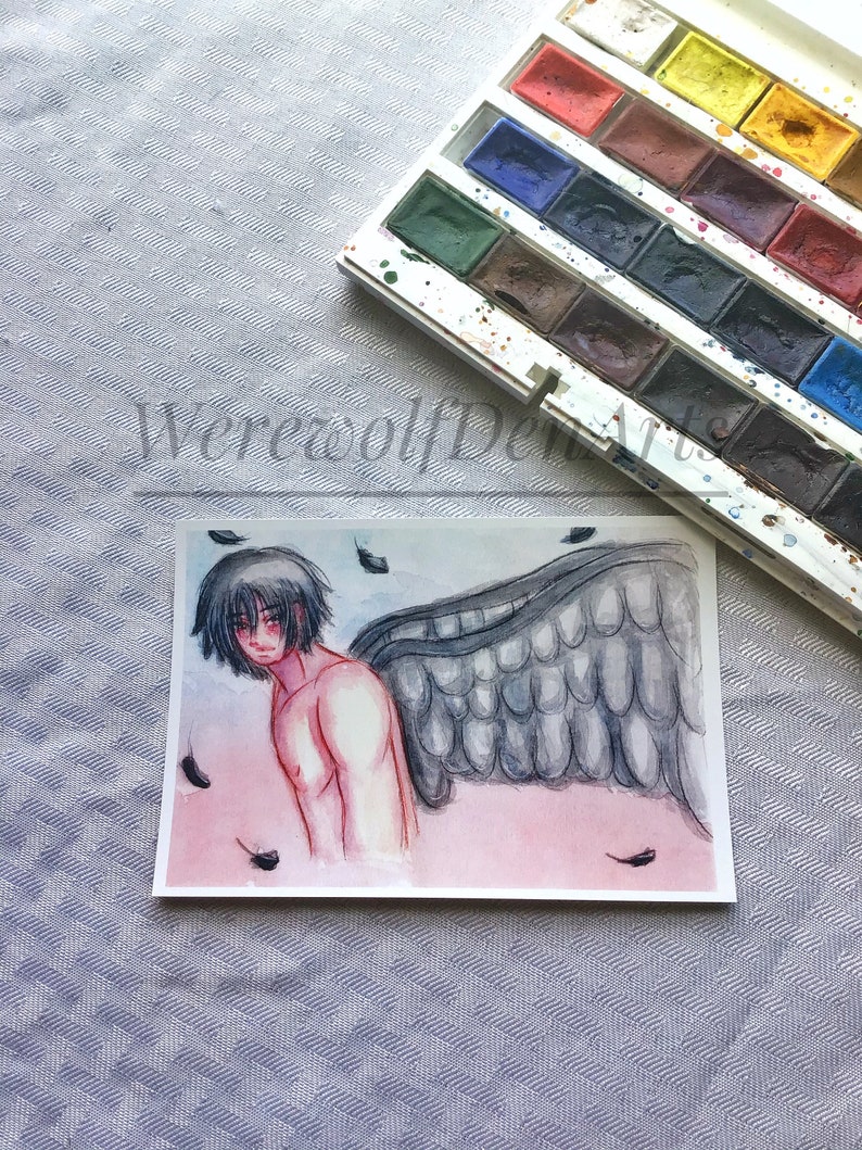 Sunset Wings Postcard Art Print