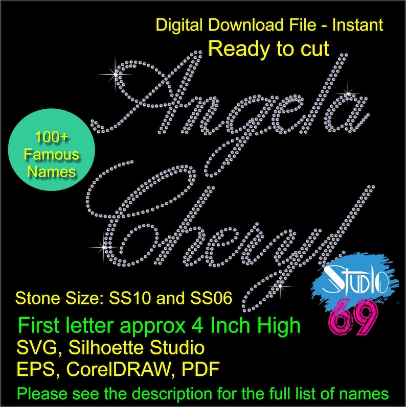 Instant Download 100 Most Commonly Used Names To Make Etsy
